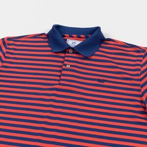 Southern Tide Shirt‎ Mens Medium Short Sleeve Performance Stripe Polo Golf EUC
